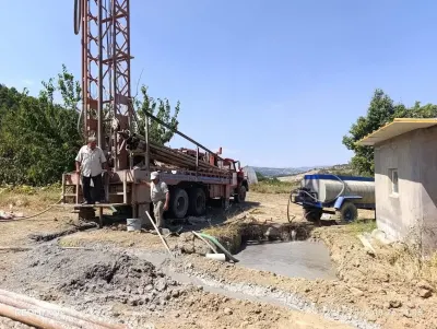 Şaphane Gaipler Köyü'nde İçme Suyu İçin 220 Metrelik Sondaj Çalışması Tamamlandı