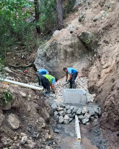 Seydikemer'de İçme Suyu Kaynakları ve Kaptajlar Yenilendi