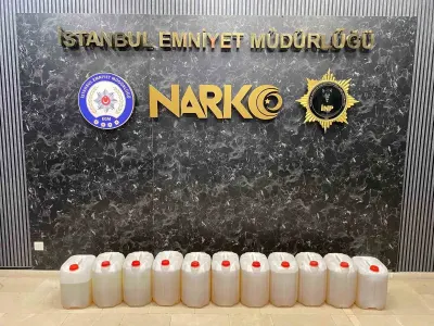 İstanbul'da tırın yakıt deposunda tonlarca değerinde sıvı metamfetamin ele geçirildi