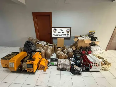 Adana Kozan’da Kaçak Tütün ve Trafik Operasyonu