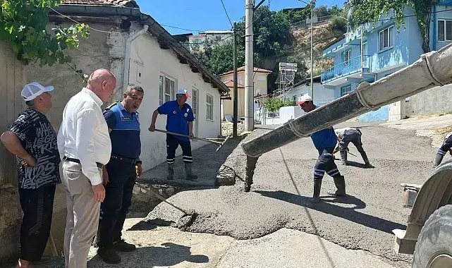 Başkan Kumral mahallerde yürütülen çalışmaları yerinde inceledi