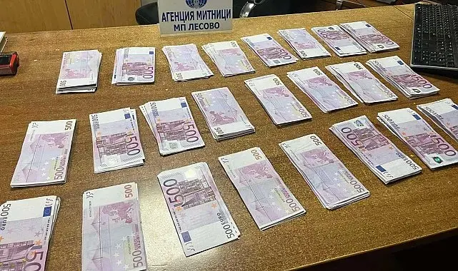 Türk vatandaşı ceplerine sakladığı 150 bin euroyla yakalandı