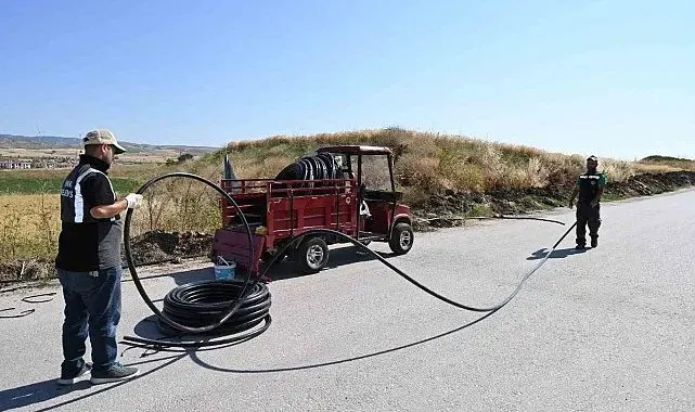 İnönü TOKİ konutlarında Martlı Suyu çalışmaları tamamlanma aşamasında