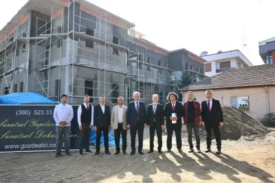 Düzce'de Yeni Aile Sağlığı Merkezi İnşaatında İnceleme