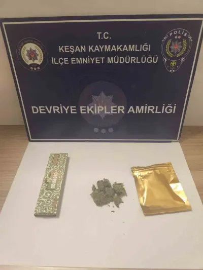 Keşan'da Düzenlenen Uyuşturucu Operasyonunda 2 Şüpheli Gözaltına Alındı