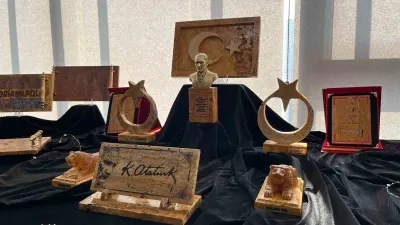 Coğrafi İşaretli Eskipazar Sarı Traverten Taşı Katma Değerli Ürünlere Dönüştürülüyor