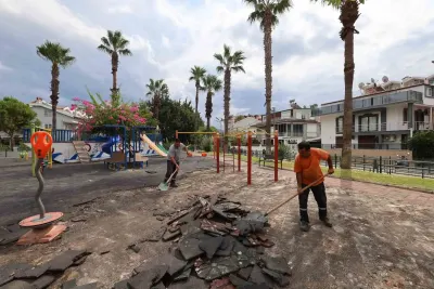 Marmaris Belediyesi Tarafından Merkez ve Kırsal Mahallelerdeki 16 Park Yenileniyor