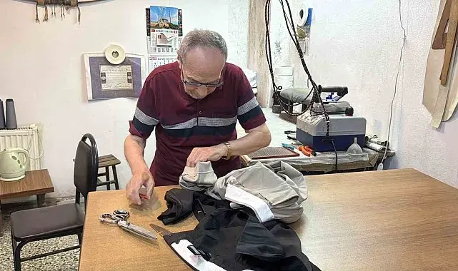 Çocuk yaşta başladı, 61 yıldır iğne ipliği elinden bırakmadı