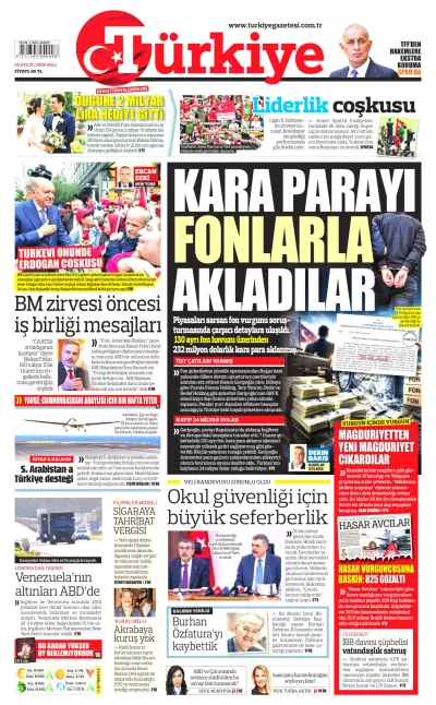 Türkiye manşeti