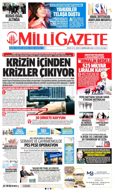 Milli manşeti
