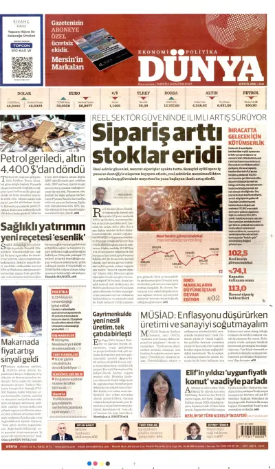 Dünya manşeti