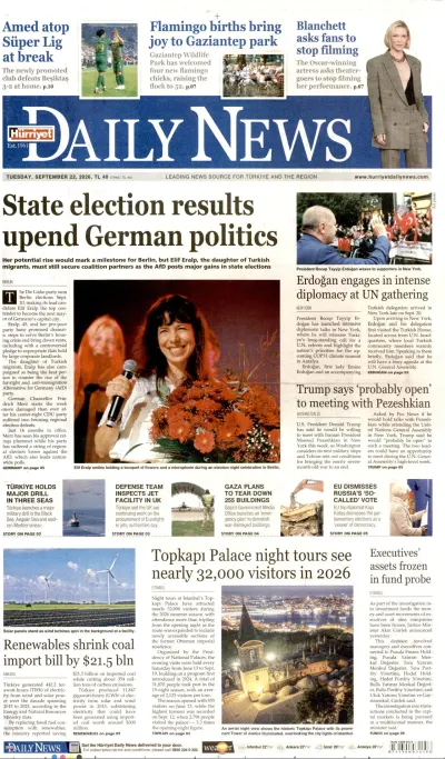Hürriyet Daily News manşeti
