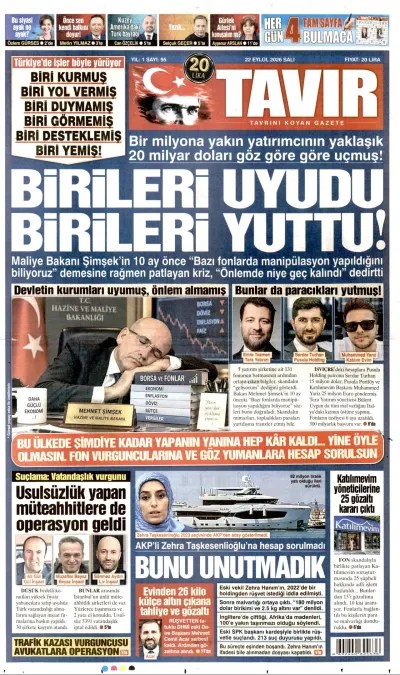 Tavır manşeti