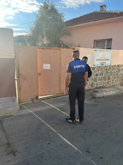 Aydın Germencik'te Zabıta Ekiplerinden Öğrenciler İçin Güvenlik Önlemi