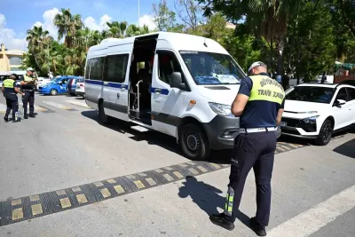 Mersin'de Okul Servislerine Yönelik Sıkı Güvenlik Denetimi