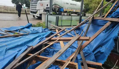 Kastamonu'da Şiddetli Fırtına Hayatı Olumsuz Etkiledi