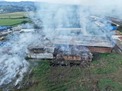 Samsun'da Büyük Çiftlik Yangını: Milyonlarca Liralık Hasar Dronla Görüntülendi