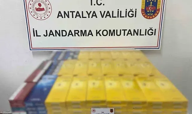 Gazipaşa'da 145 karton kaçak sigara ele geçirildi