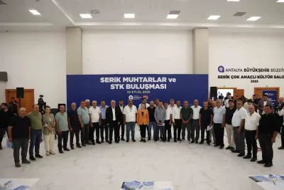 Antalya Büyükşehir Belediyesi Serik Muhtarlarıyla Buluştu: 'Talepleriniz Yol Haritamızdır