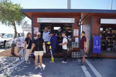 Ayvalık'ta Kadın Emeğine Destek: Cennet Tepesi'nde Yeni Satış Noktası Hizmete Açıldı