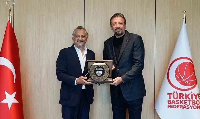 Denizli Basket'ten TBF Başkanı Türkoğlu'na ziyaret