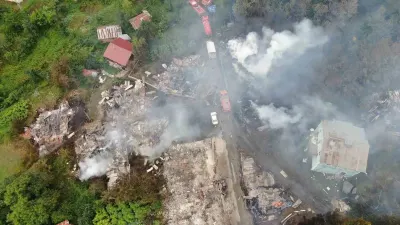 İnebolu Kaymakamlığı'ndan 11 Evin Yandığı Yangın Açıklaması