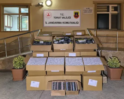 Tokat'ta Kaçak Tütün Operasyonu: 600 Bin Makaron Ele Geçirildi
