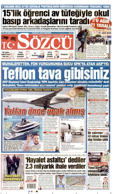 Sözcü manşeti