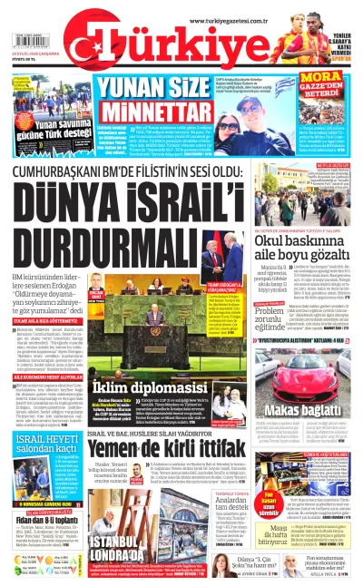 Türkiye manşeti
