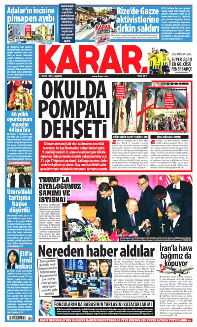 Karar manşeti