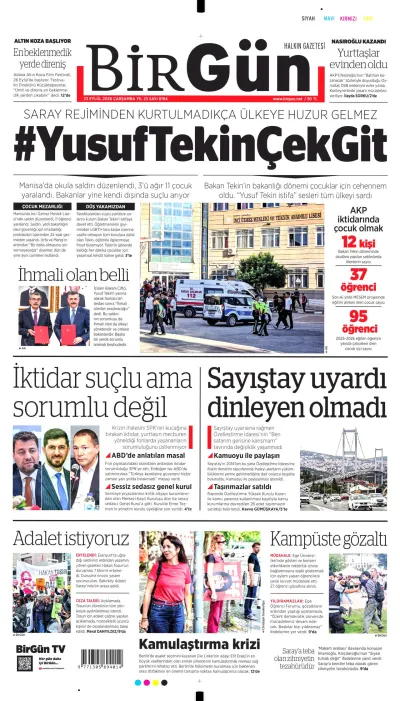 BirGün manşeti