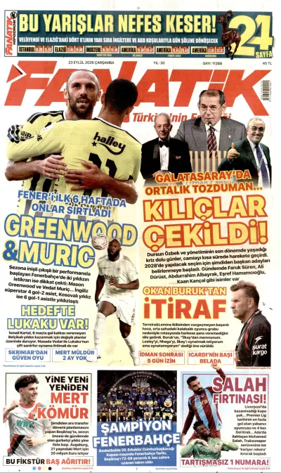 Fanatik manşeti