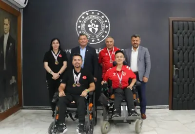 Boccia Milli Sporcularından İl Müdürü Kabakcı'ya Ziyaret