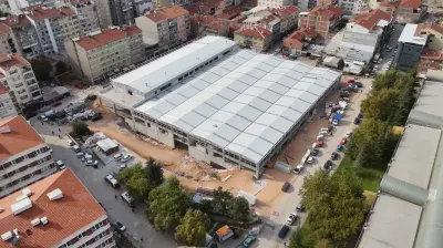 Eskişehir Kurtuluş Kapalı Pazar Yeri İnşaatında Yüzde 75 Tamamlandı