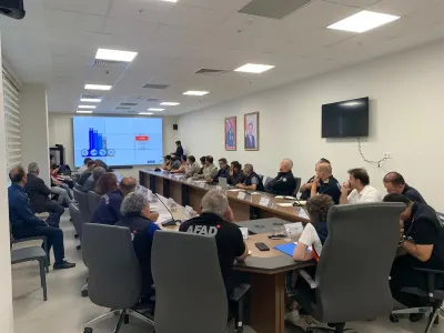 Tekirdağ'da 7.5 Büyüklüğündeki Deprem Senaryolu Tatbikat İçin Hazırlıklar Değerlendirildi