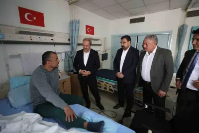 Sağlık-Sen Genel Başkanı Mahmut Faruk Doğan'dan Ankara'da Gazi Ziyareti