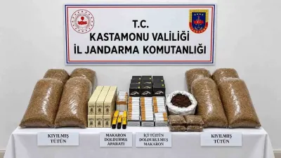 Kastamonu'da Kaçakçılık Operasyonu: Binlerce Makaron ve Tütün Ele Geçirildi