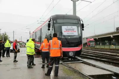 Samsun Hafif Raylı Sistemine Üçüncü Yeni Tramvay Eklendi