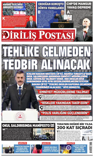 Diriliş Postası manşeti