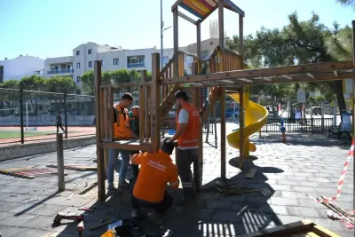 Kuşadası Belediyesi'nden Çocuklara Yeni Oyun Alanları