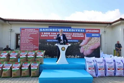Şahinbey Belediyesi'nden Çiftçilere Bin 800 Ton Tohum Desteği