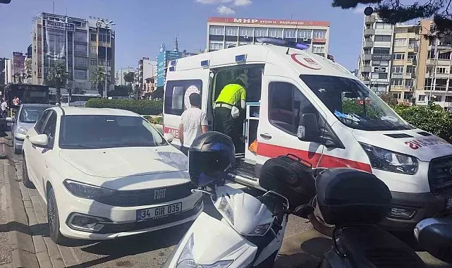 Motosiklet 3 metre sürüklendi, sürücü yaralandı