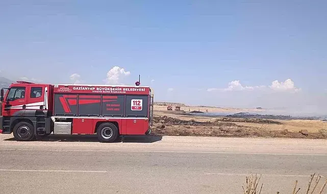 Gaziantep'te anız yangını