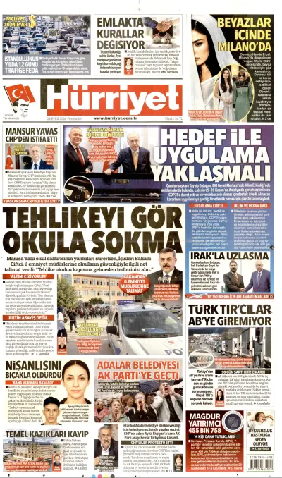 Hürriyet manşeti