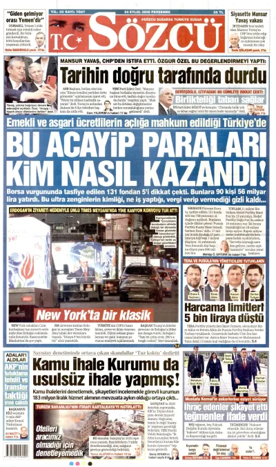 Sözcü manşeti