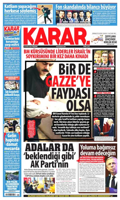 Karar manşeti