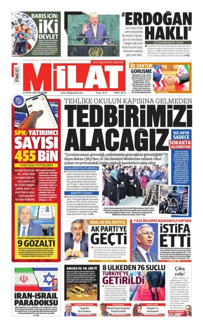 Milat manşeti