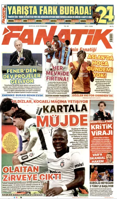 Fanatik manşeti