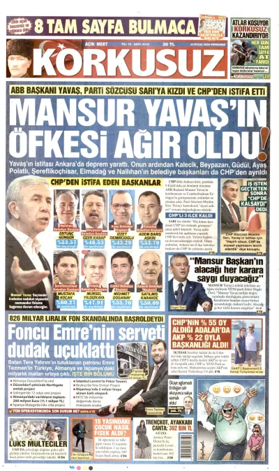 Korkusuz manşeti