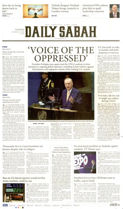 Daily Sabah manşeti